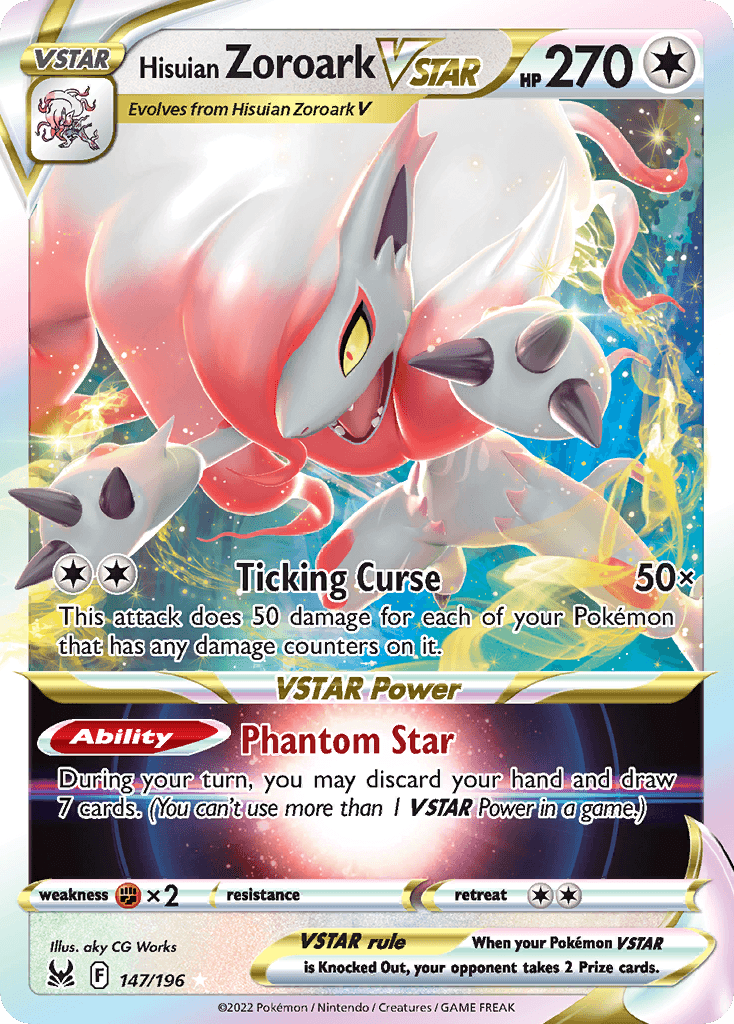 Hisuian Zoroark VSTAR Pokémon card