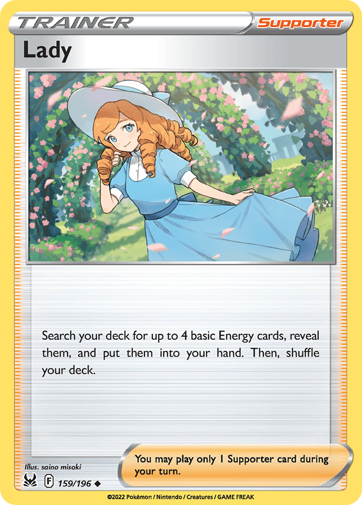 Lady Pokémon card