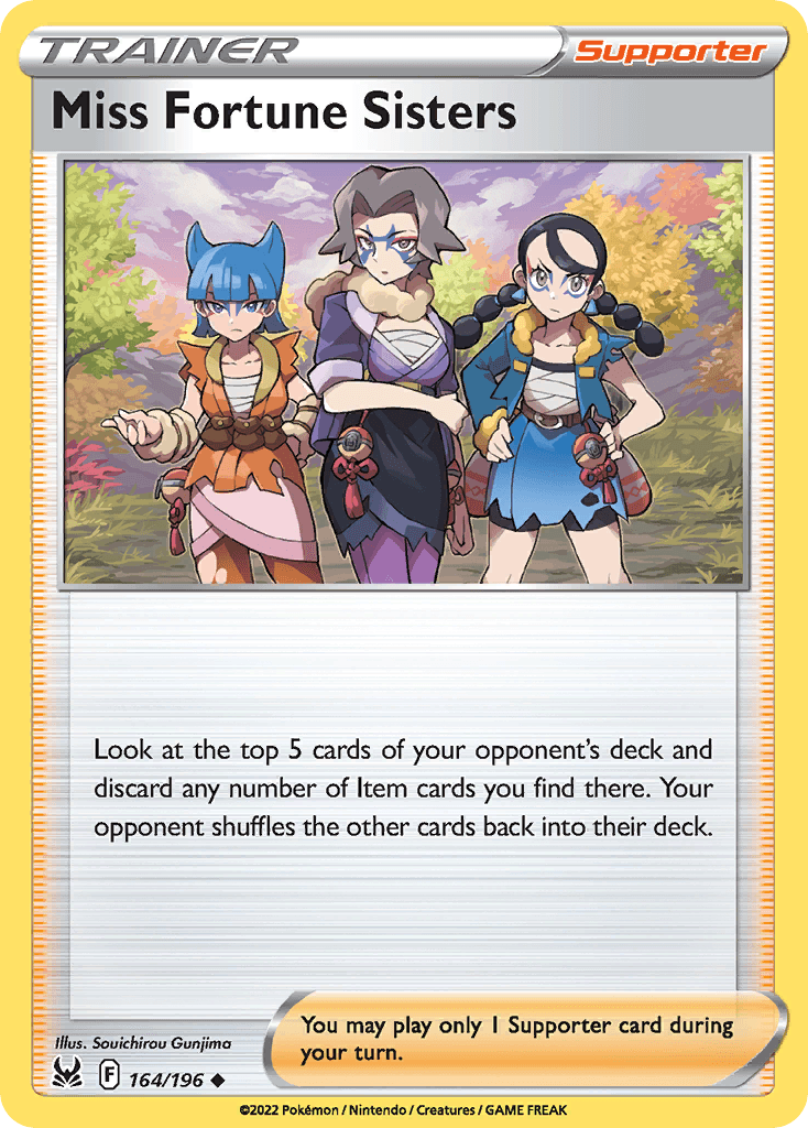 Miss Fortune Sisters Pokémon card