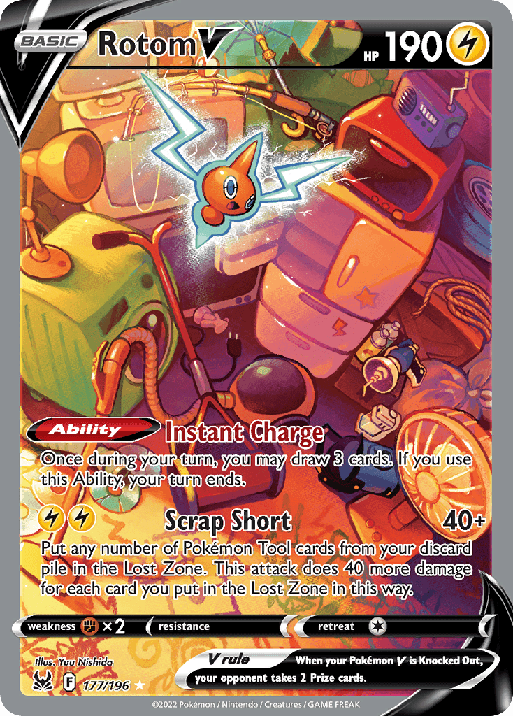 Rotom V Pokémon card