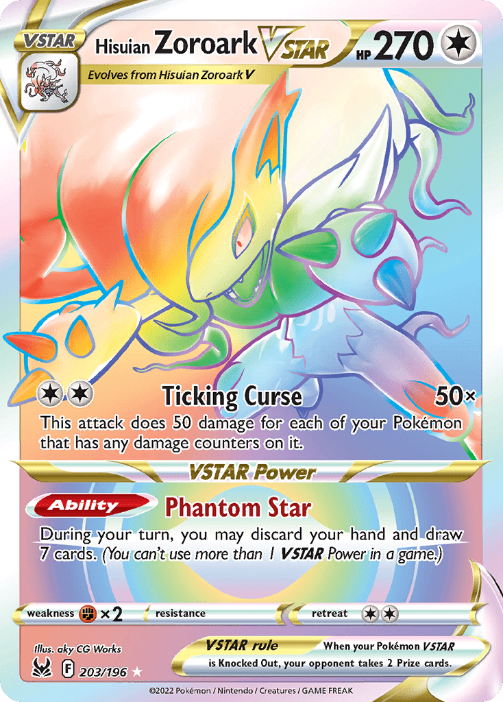 Hisuian Zoroark VSTAR Pokémon card