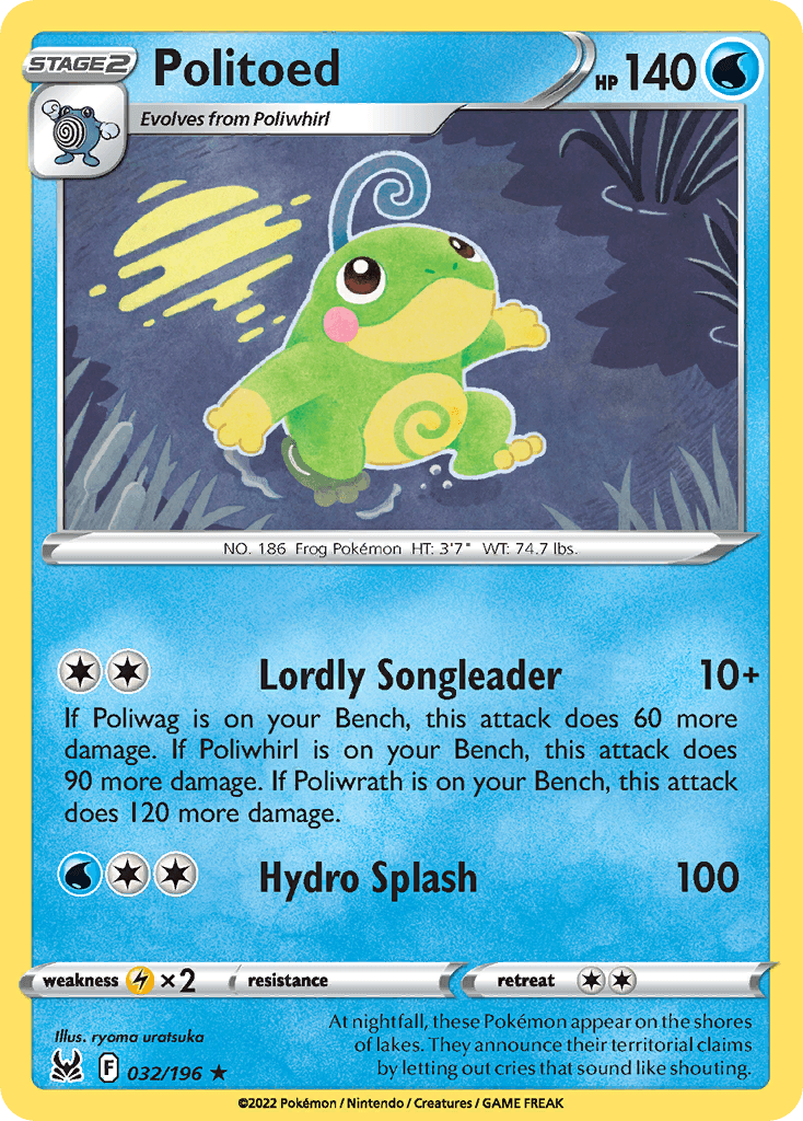 Politoed Pokémon card
