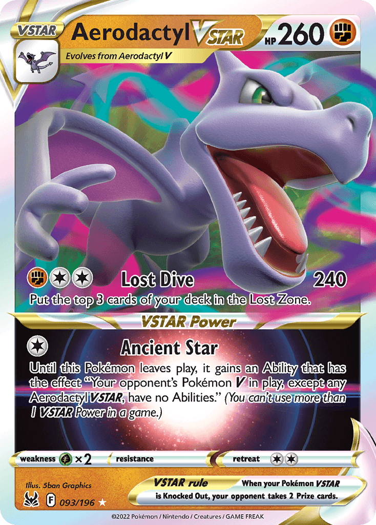 Aerodactyl VSTAR Pokémon card
