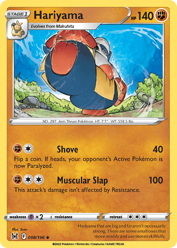 Hariyama Pokémon card