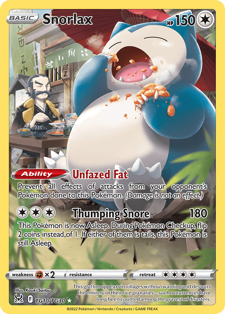 Snorlax from Lost Origin Trainer Gallery