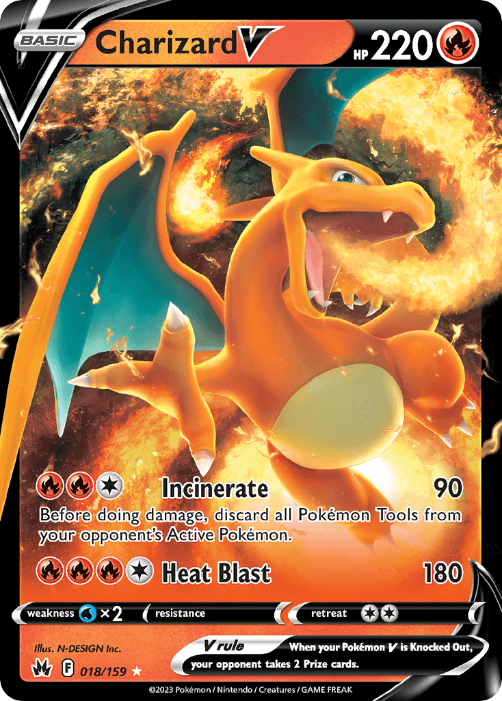 Charizard V — Rare Holo V