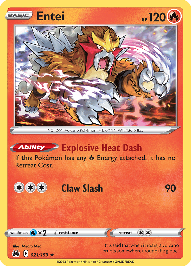 Entei from Crown Zenith