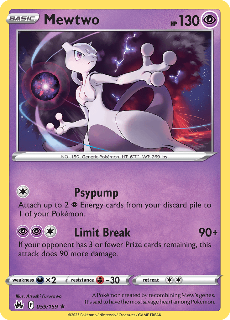 Mewtwo from Crown Zenith