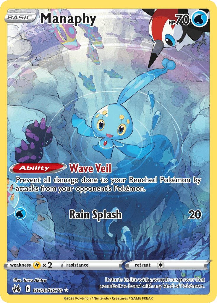 Manaphy — Trainer Gallery Rare Holo