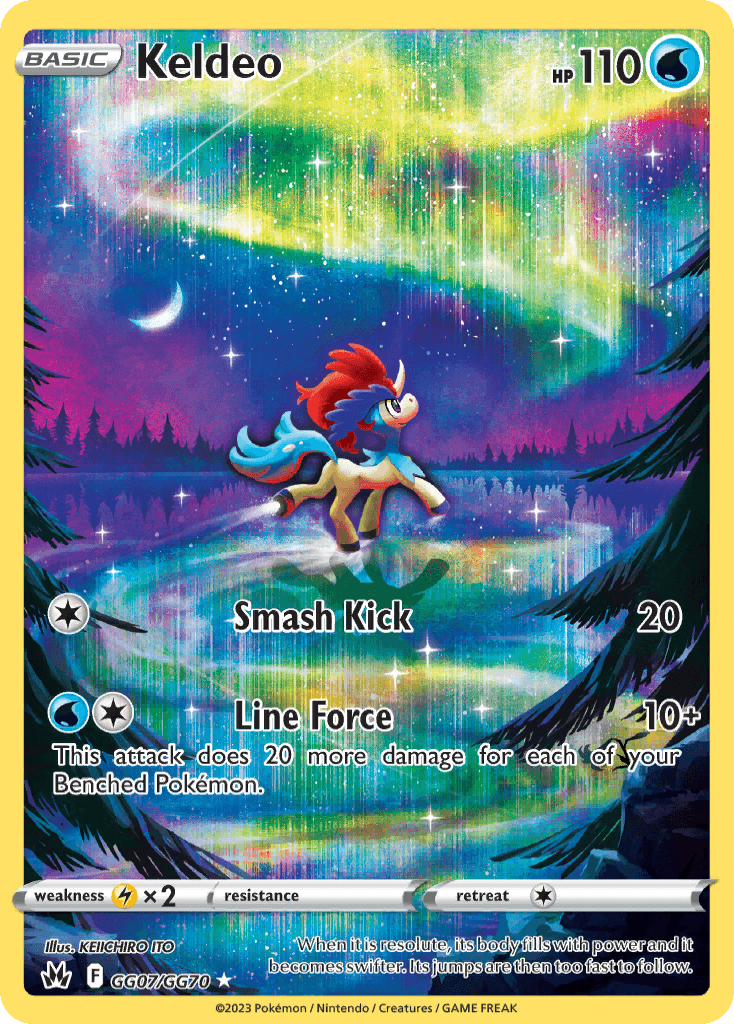 Keldeo — Trainer Gallery Rare Holo