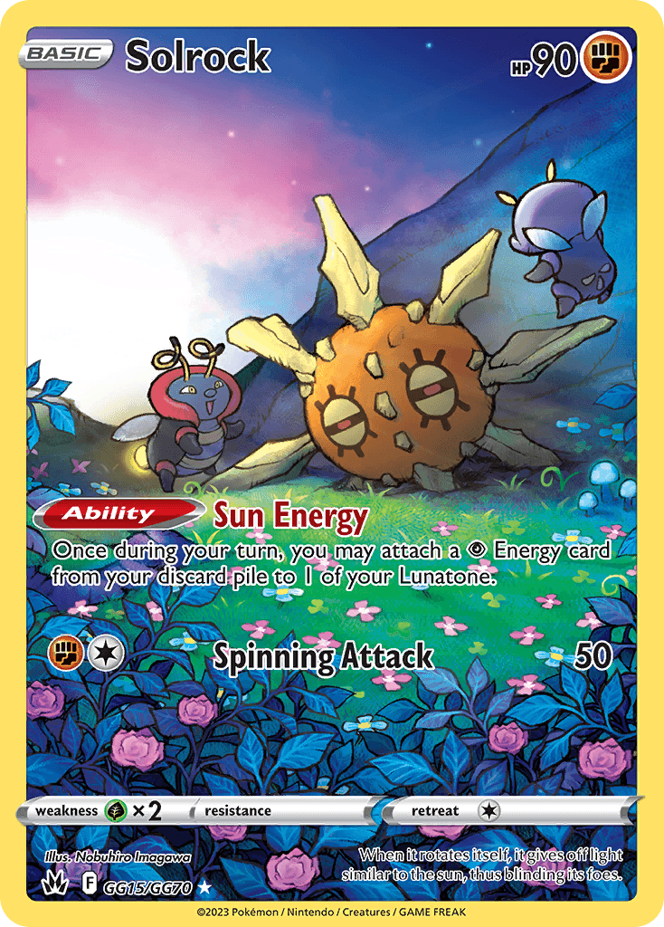 Solrock — Trainer Gallery Rare Holo