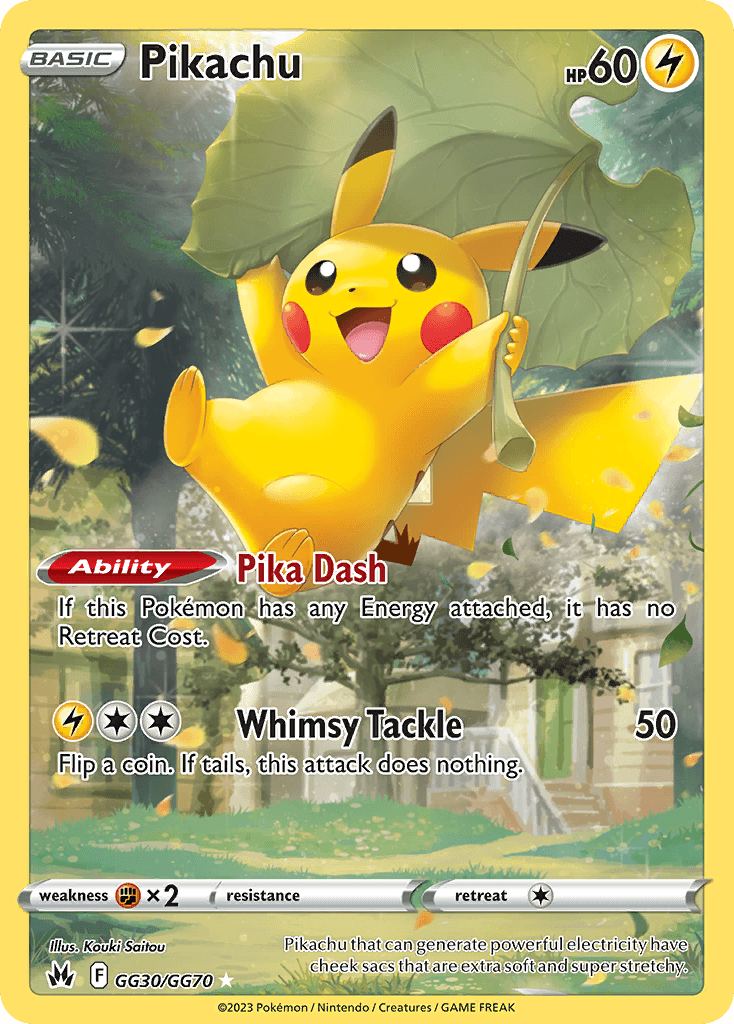 Pikachu — Trainer Gallery Rare Holo