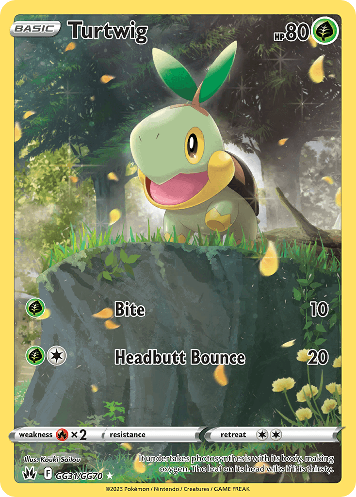 Turtwig — Trainer Gallery Rare Holo