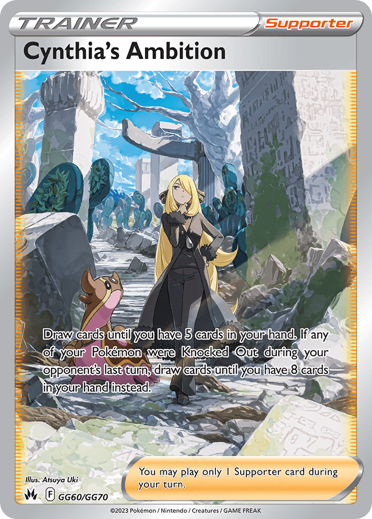 Cynthia's Ambition Pokémon card