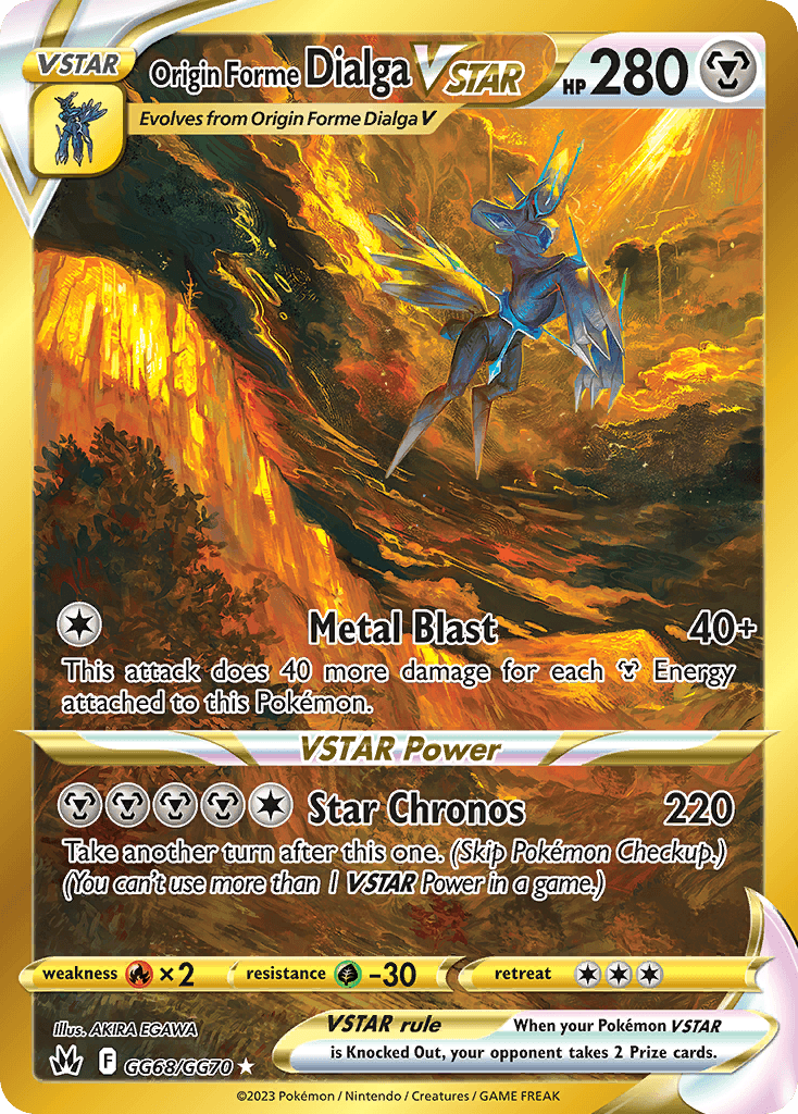 Origin Forme Dialga VSTAR from Crown Zenith Galarian Gallery