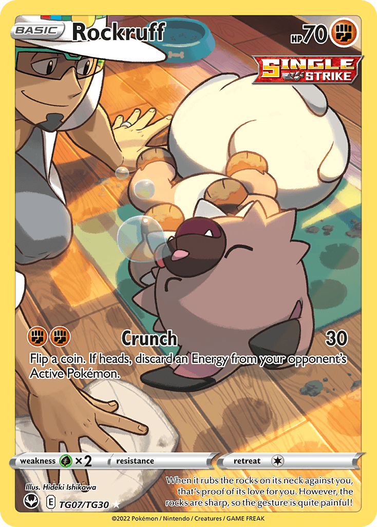 Rockruff — Trainer Gallery Rare Holo