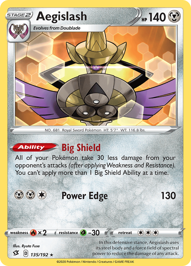 Aegislash Pokémon card