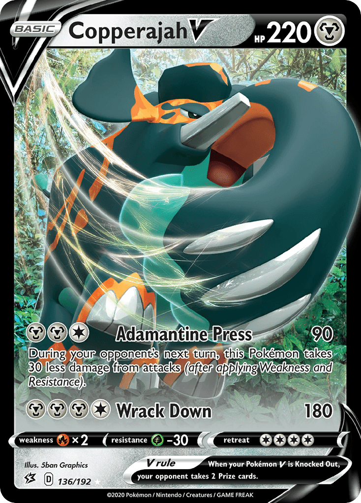Copperajah V Pokémon card