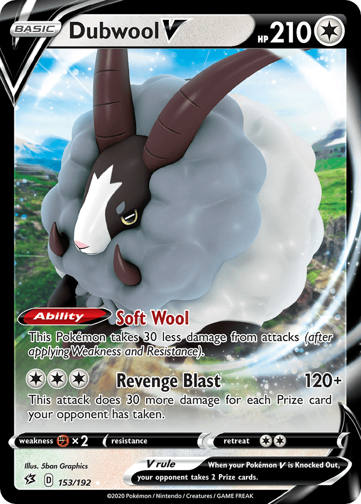Dubwool V Pokémon card