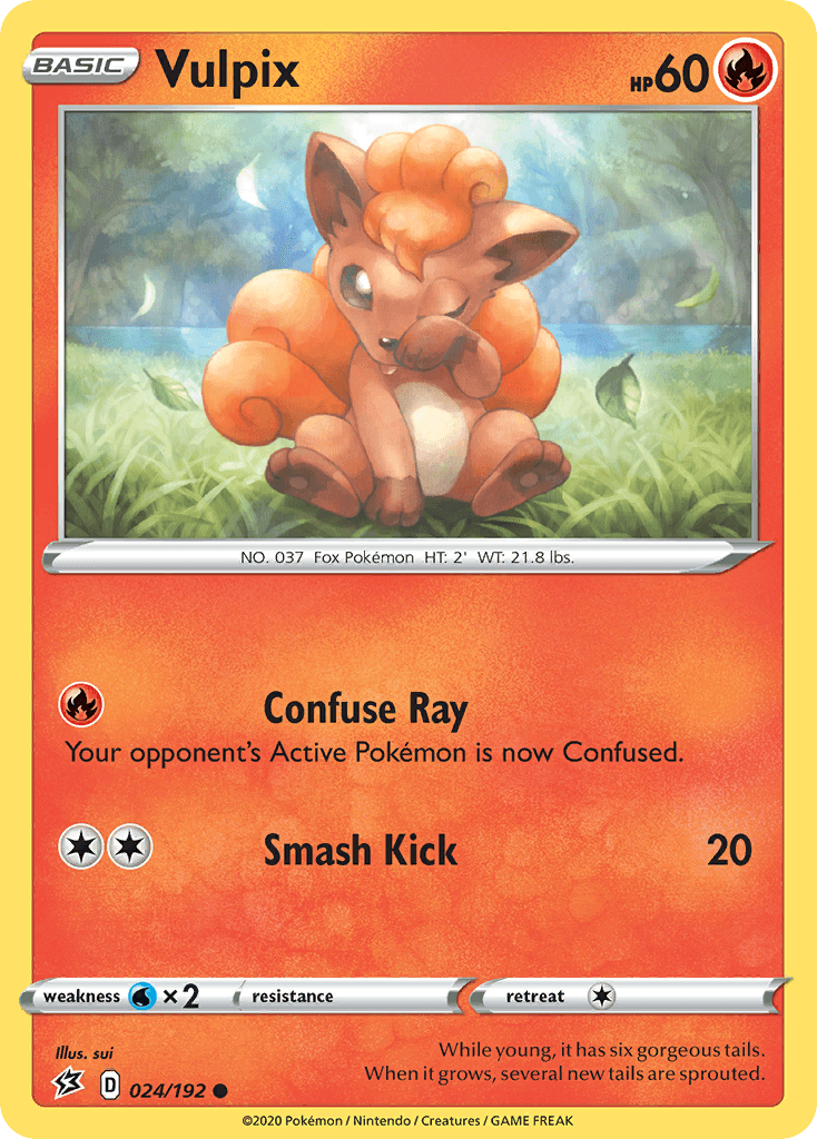 Vulpix Pokémon card
