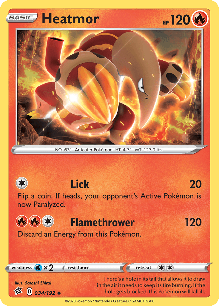Heatmor Pokémon card