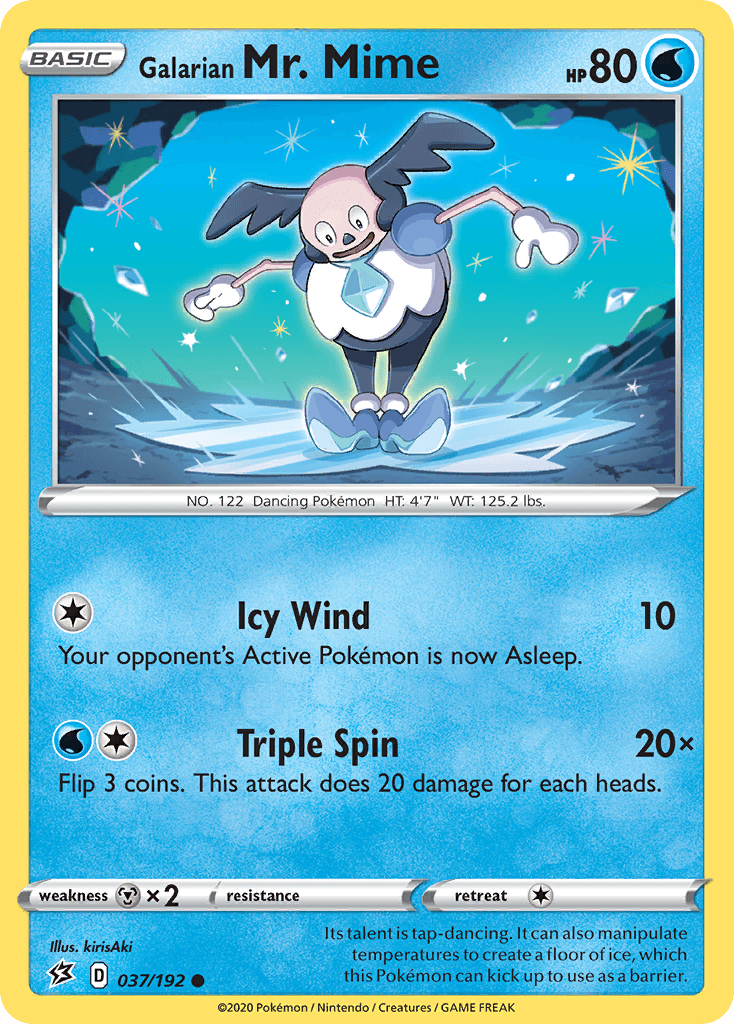 Galarian Mr. Mime Pokémon card