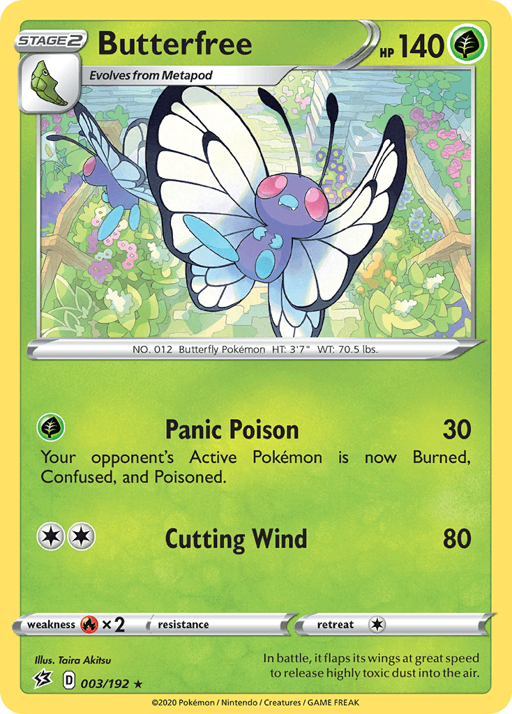 Butterfree Pokémon card