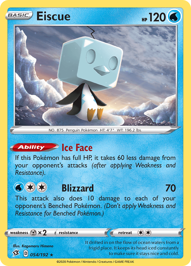 Eiscue Pokémon card