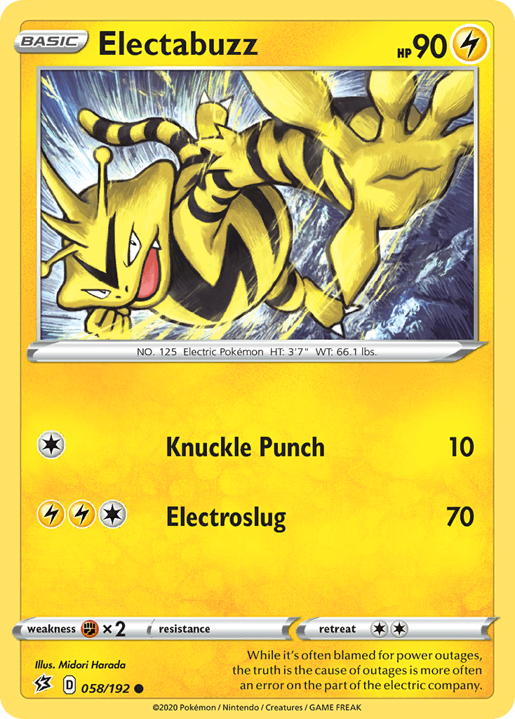 Electabuzz Pokémon card