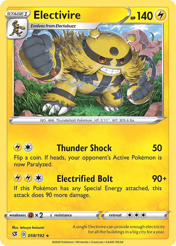 Electivire Pokémon card