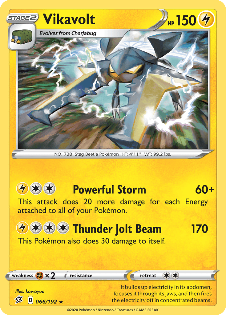 Vikavolt Pokémon card