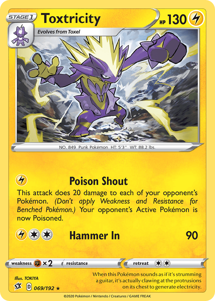Toxtricity Pokémon card