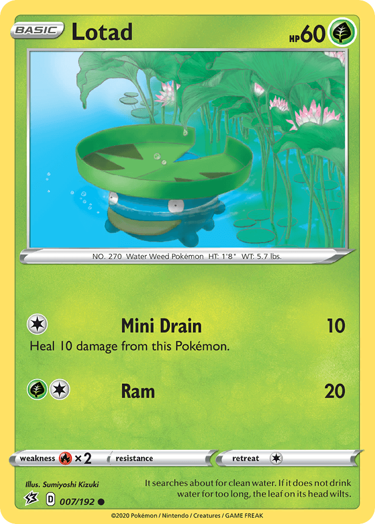 Lotad Pokémon card