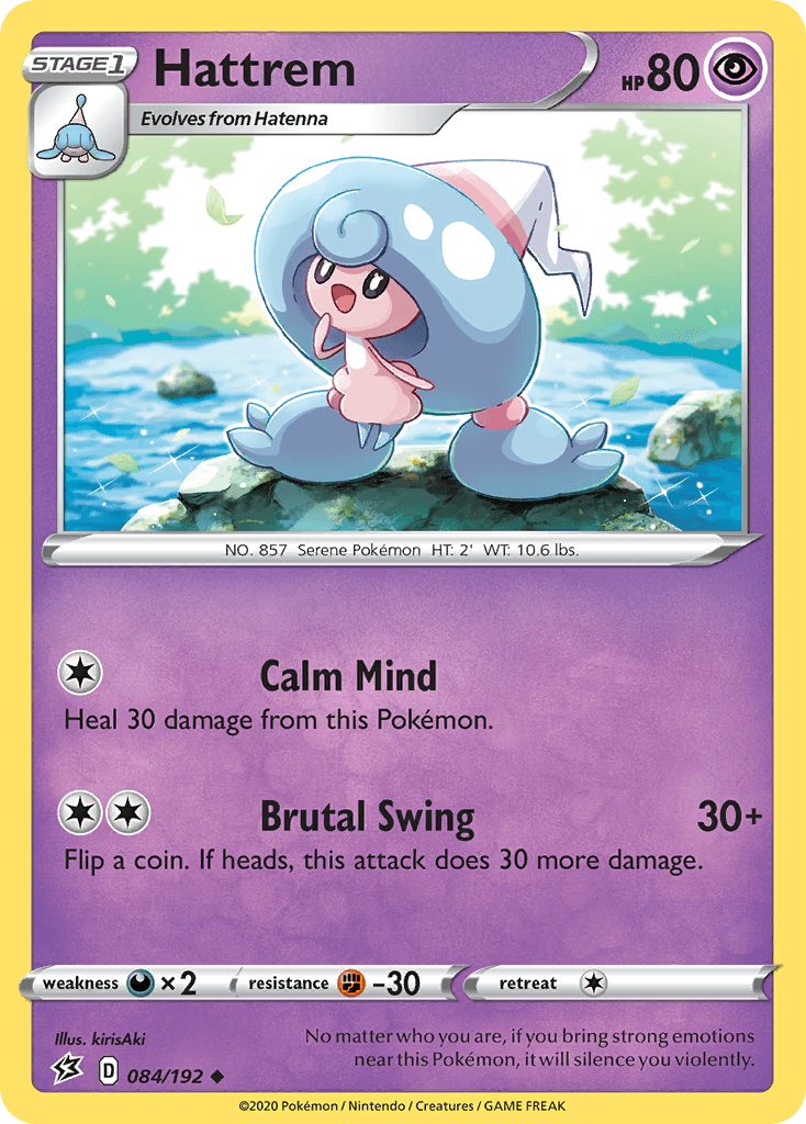 Hattrem Pokémon card
