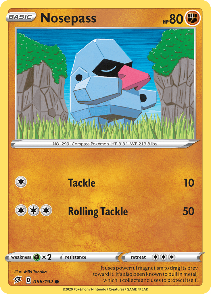 Nosepass Pokémon card