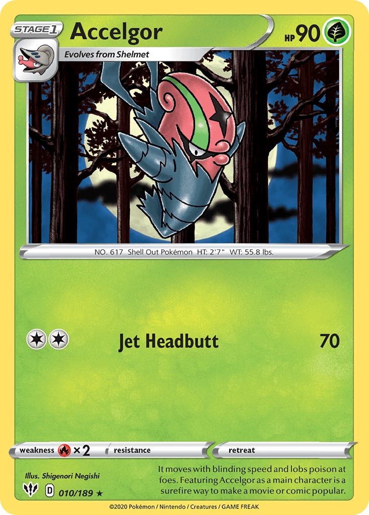 Accelgor Pokémon card