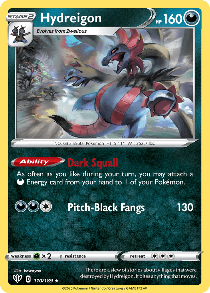 Hydreigon Pokémon card