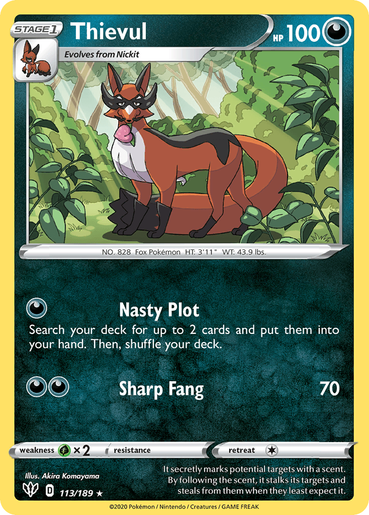 Thievul Pokémon card