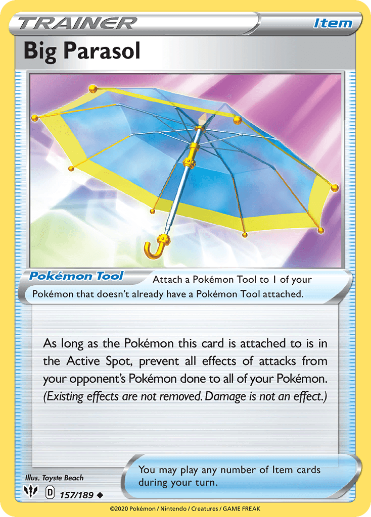 Big Parasol Pokémon card