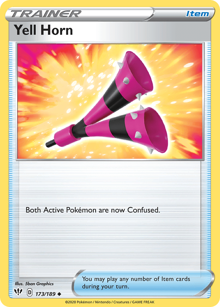 Yell Horn Pokémon card