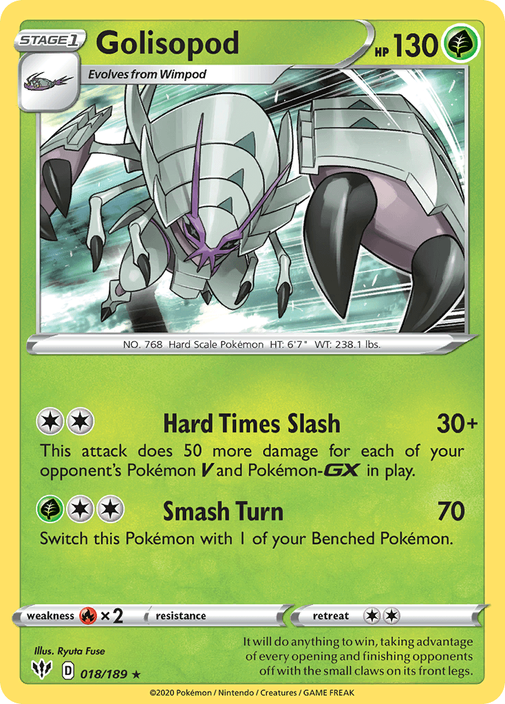 Golisopod Pokémon card