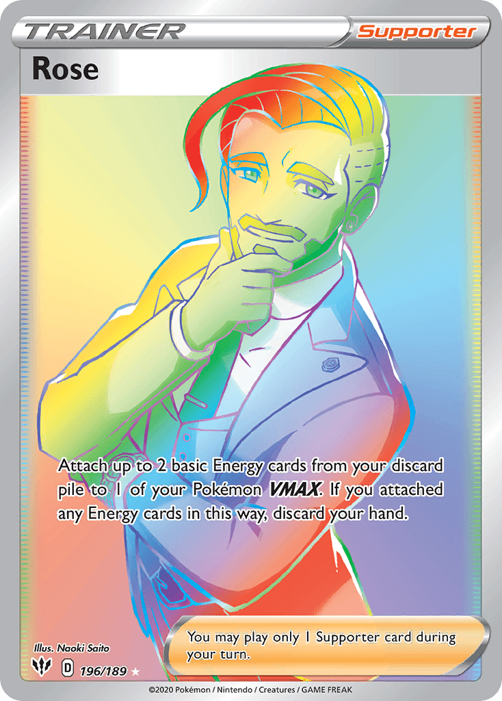 Rose Pokémon card