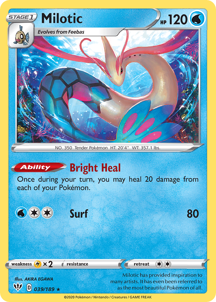 Milotic Pokémon card