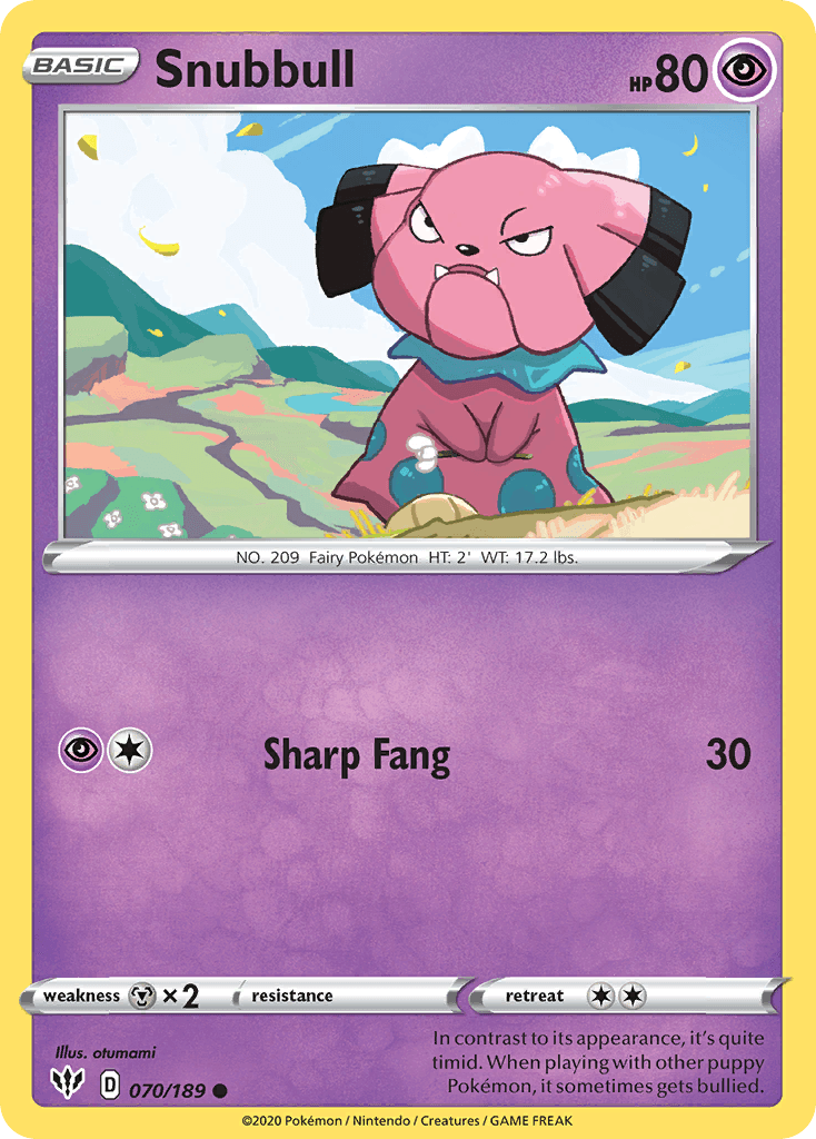 Snubbull Pokémon card