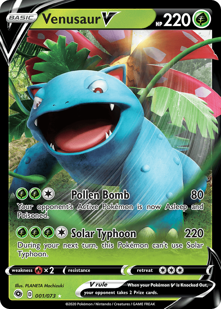 Venusaur V — Rare Holo V