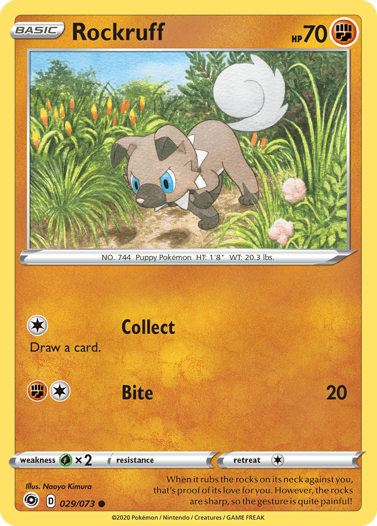 Rockruff Pokémon card