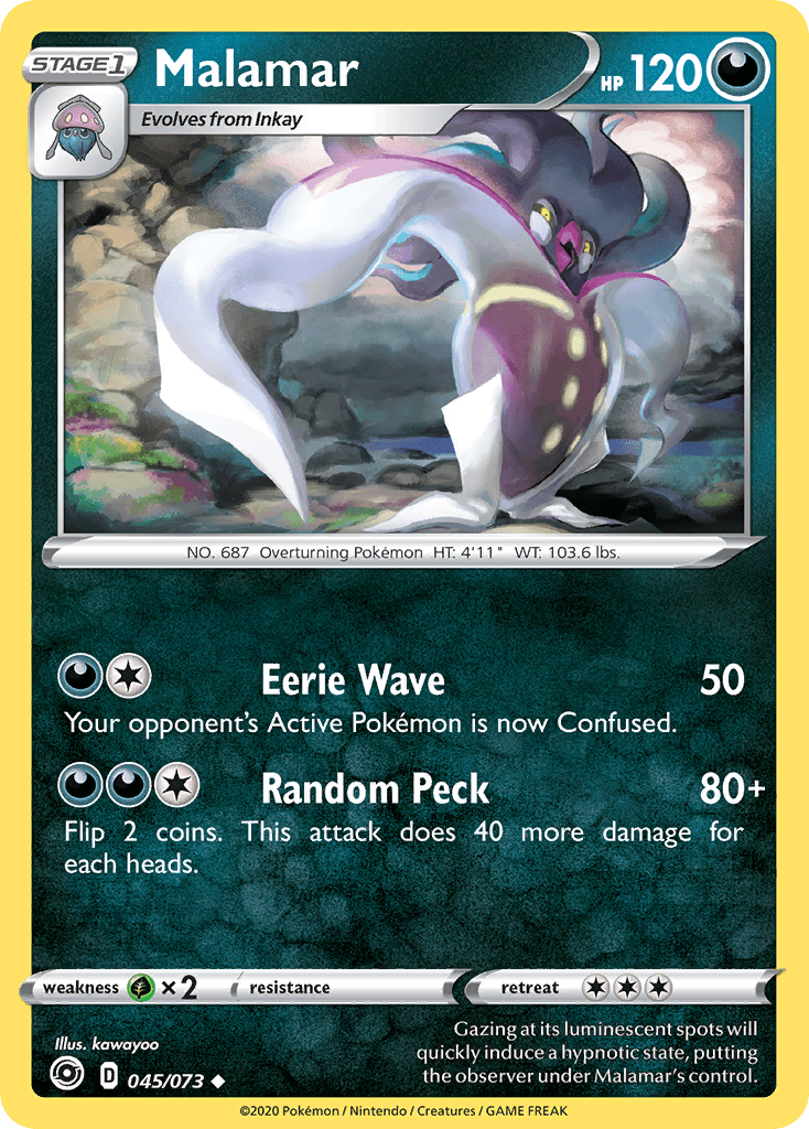 Malamar Pokémon card