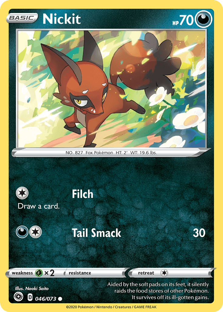 Nickit Pokémon card