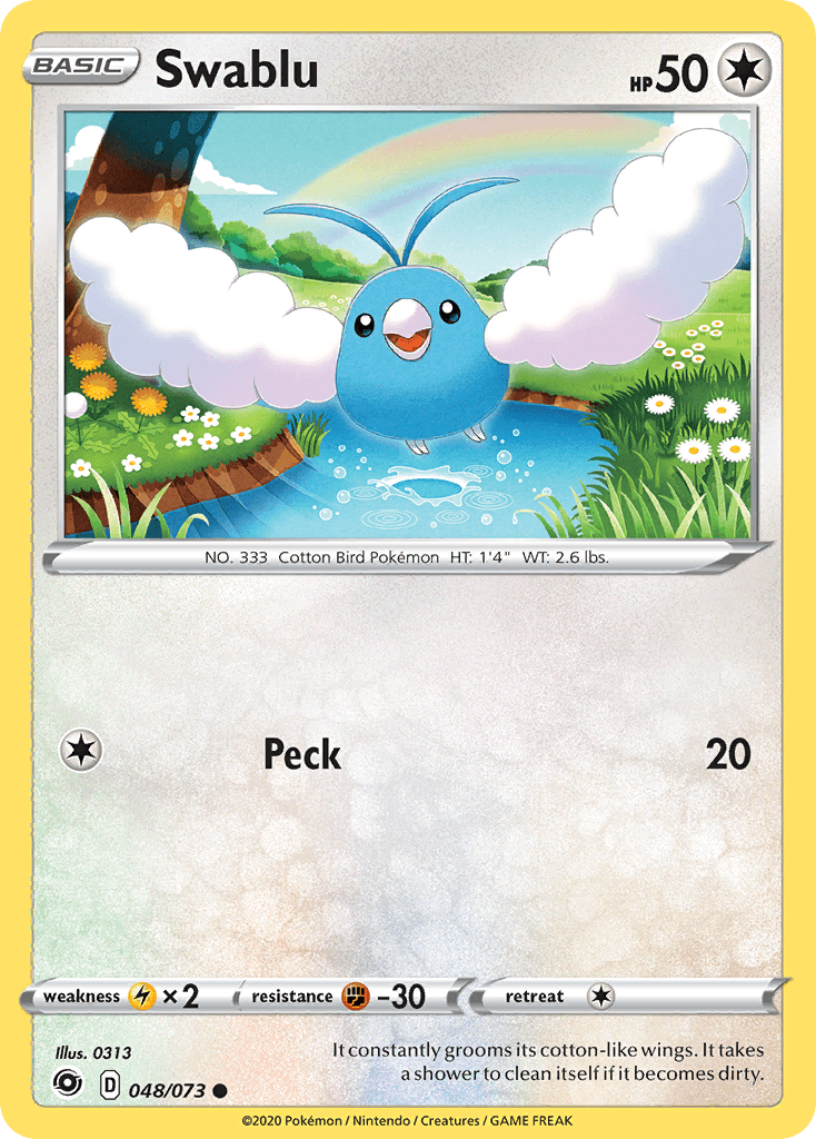 Swablu Pokémon card
