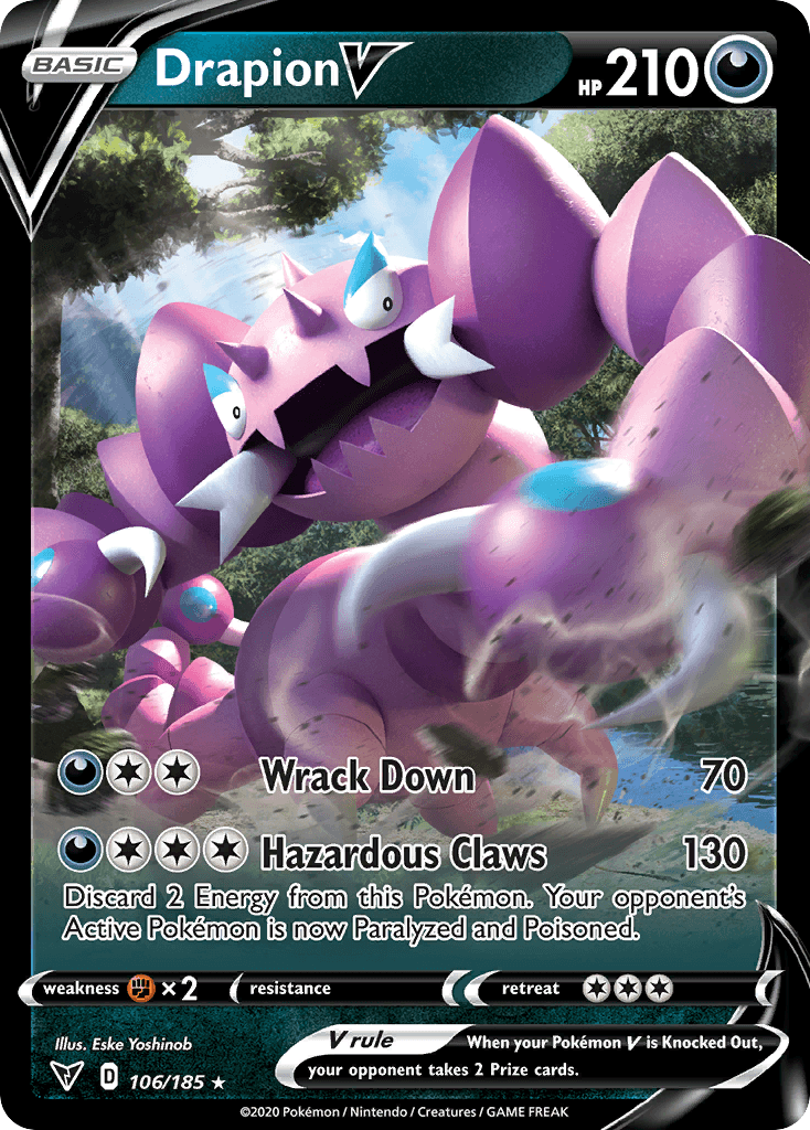 Drapion V Pokémon card